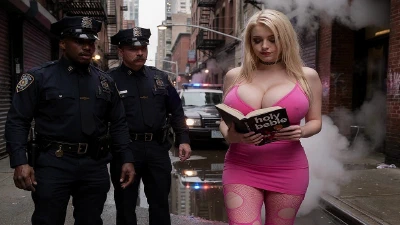 Cover for 'This Bimbo Was Just Reading, But The Cops Fucked Her Anyway! (Ai Generated)'